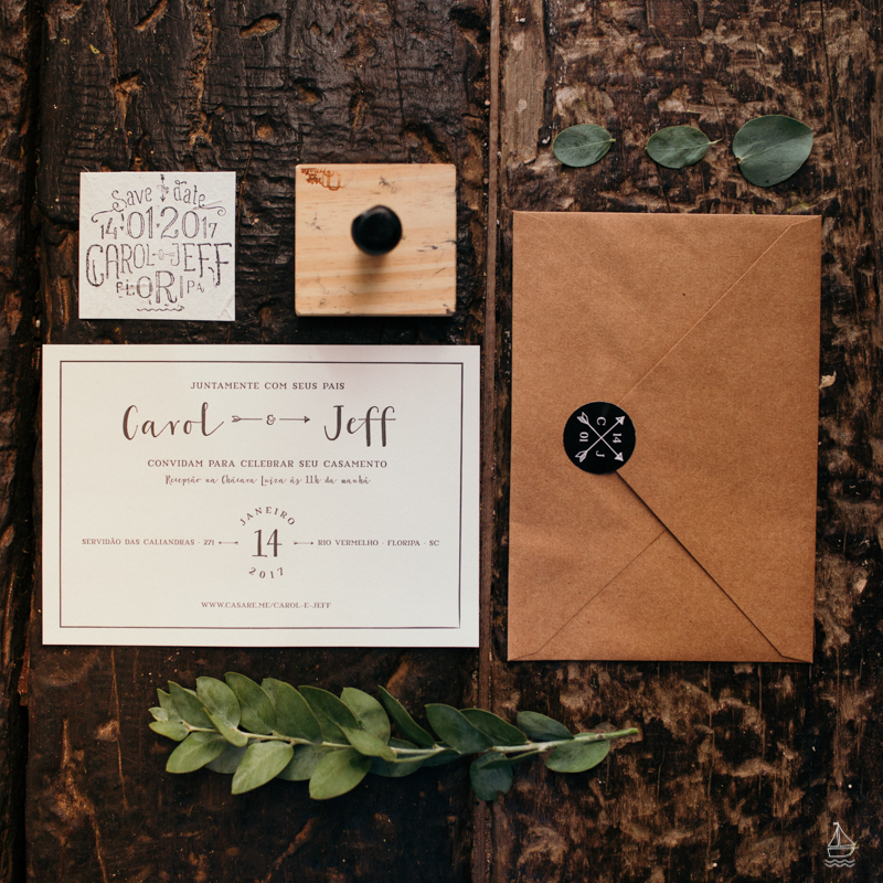 convite de casamento faça você mesmo DIY wedding invitation